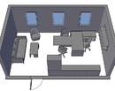Дизайн-проект кабинета руководителя 30,1 кв. м. Планы и рендеры