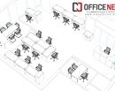 Дизайн-проект офиса для компании МКС. Планы и рендеры