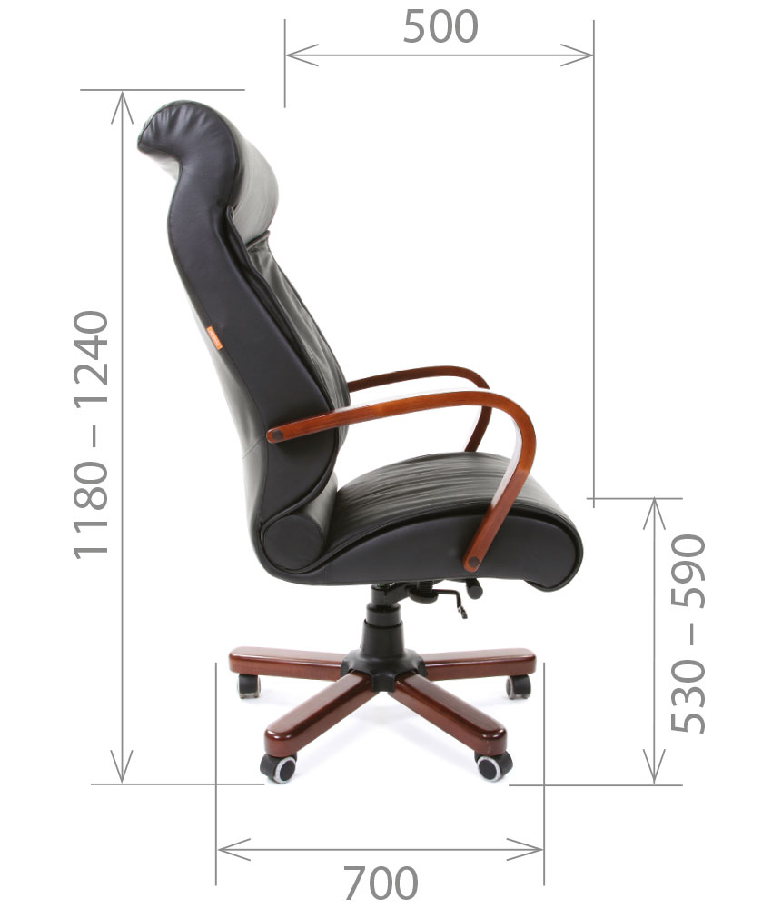 Кресло руководителя CH 420 WD. Размеры