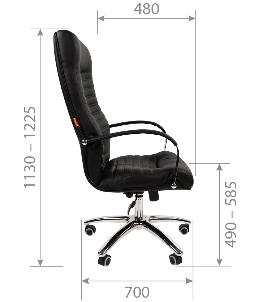 Кресло руководителя CH 480. Размеры