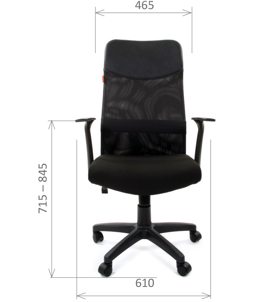 Кресло Chairman CH 610 LT. Размеры