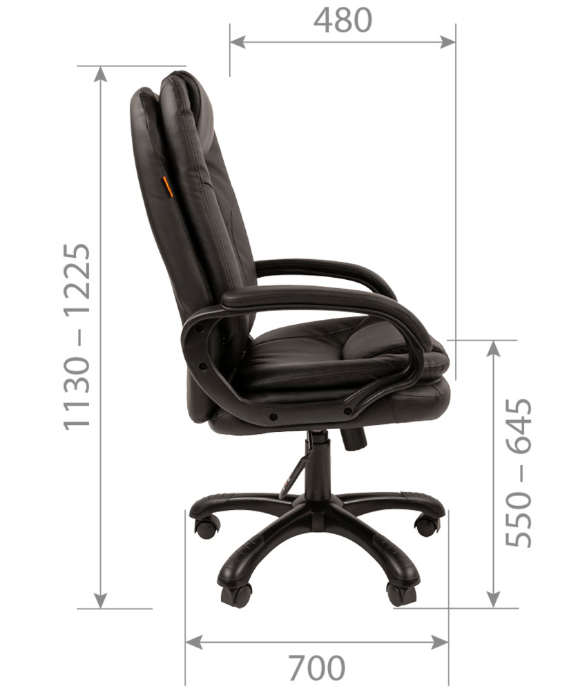 Кресло руководителя CH 668. Размеры