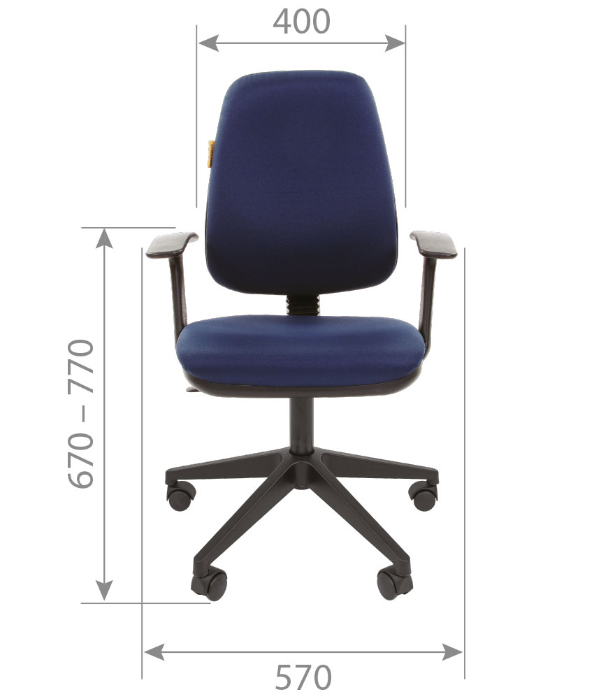 Кресло Chairman CH 661. Размеры