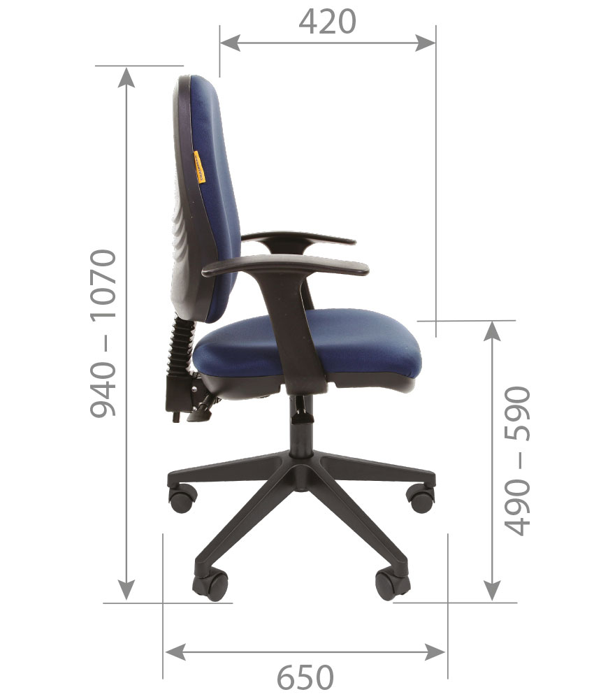 Кресло Chairman CH 661. Размеры