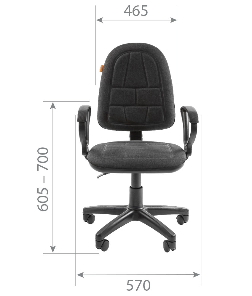 Кресло Chairman CH 205. Размеры