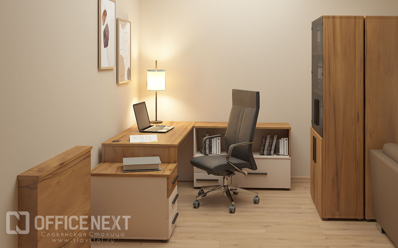 Дизайн-проект домашнего офиса с мебелью Lavana