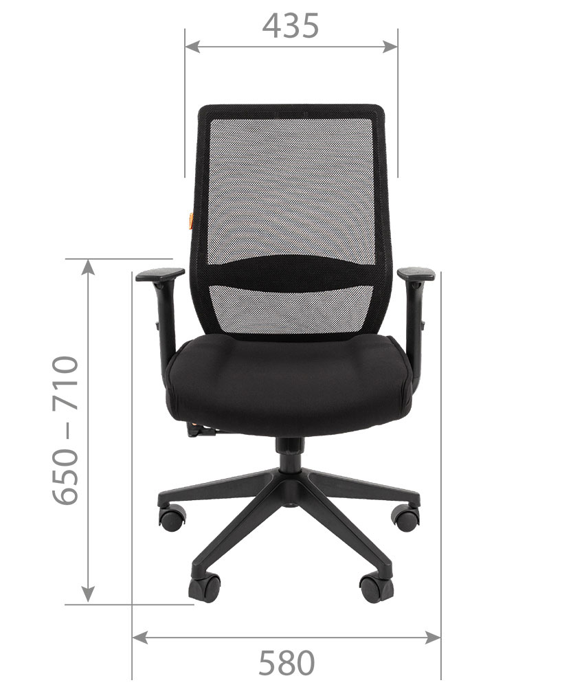 Кресло Chairman CH 555 LT. Размеры