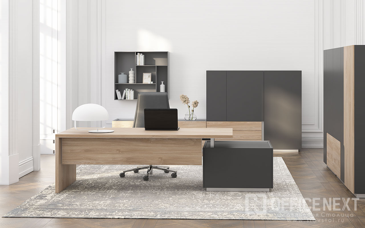 Дизайн-проект домашнего кабинета с мебелью Oliver