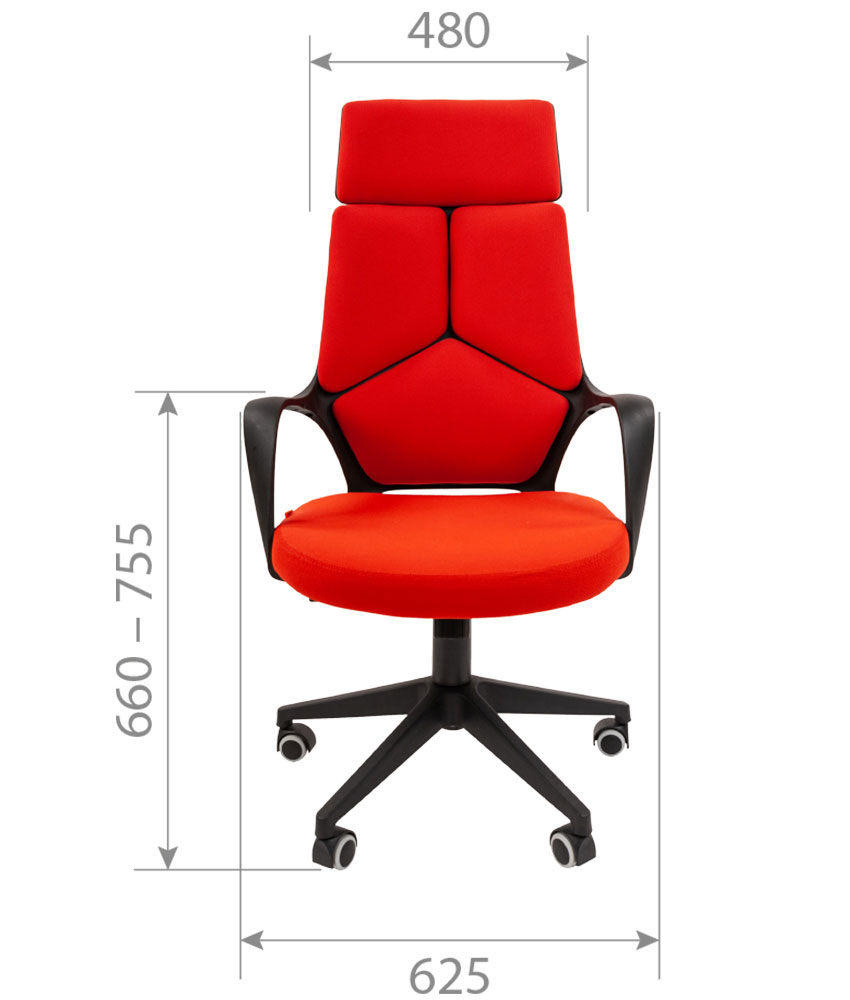 Кресло руководителя CH 525. Размеры