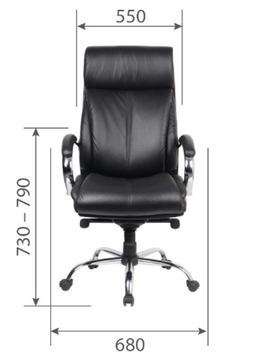 Кресло руководителя CH 423. Размеры