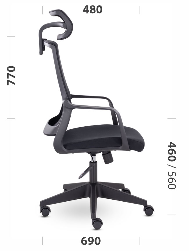 Кресло руководителя EPIK P-700 PL. Размеры
