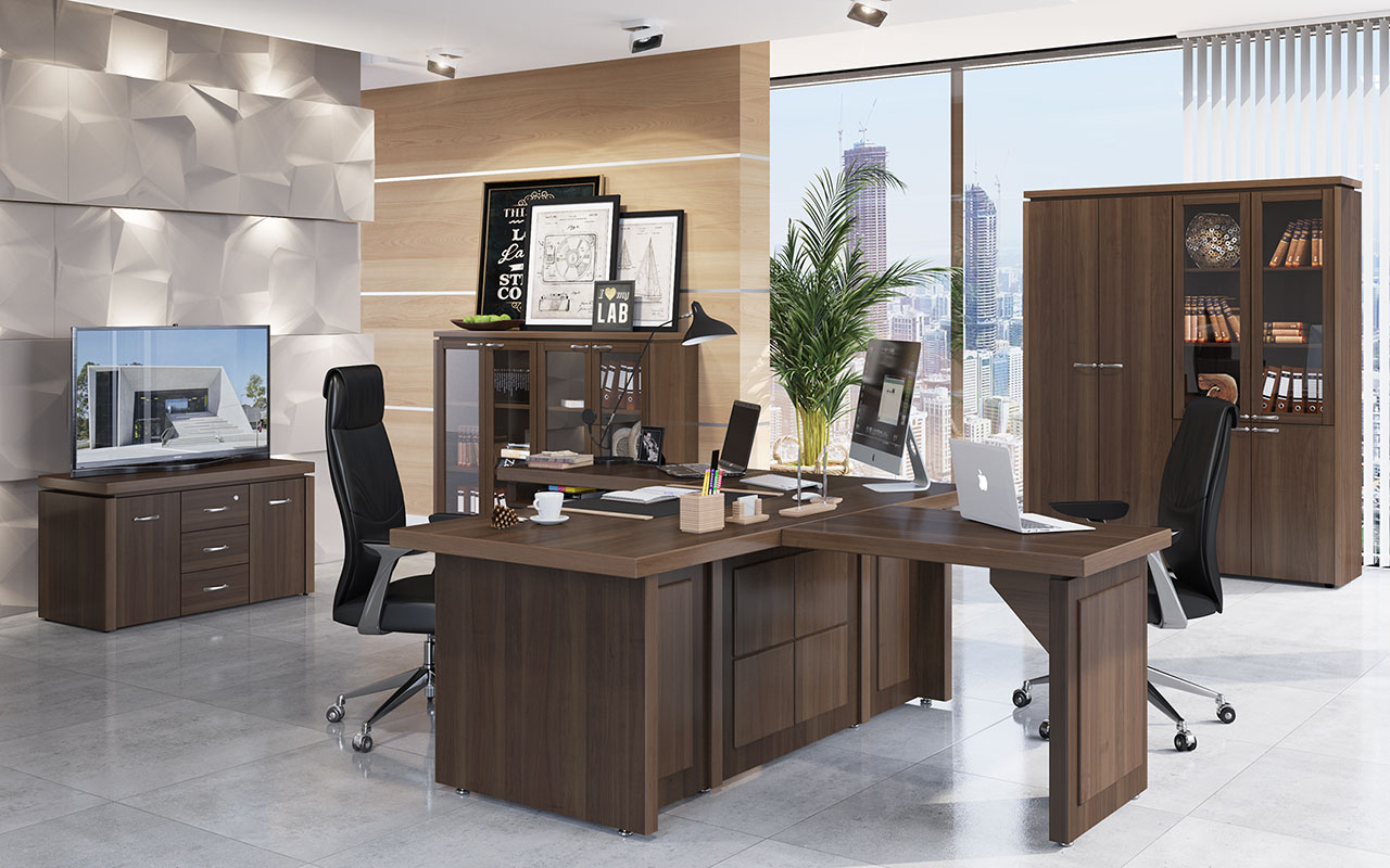 Офисная мебель для кабинета руководителя Милан-люкс